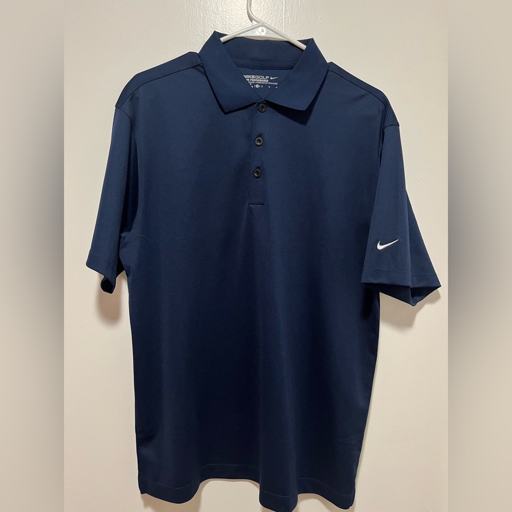 Navy Blue Nike Golf Dri-Fit Polo